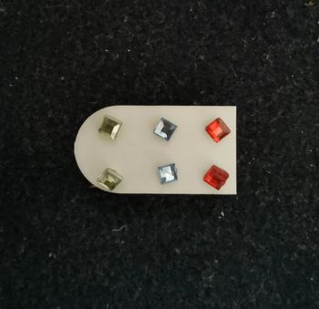 Ensemble de boucles a strass