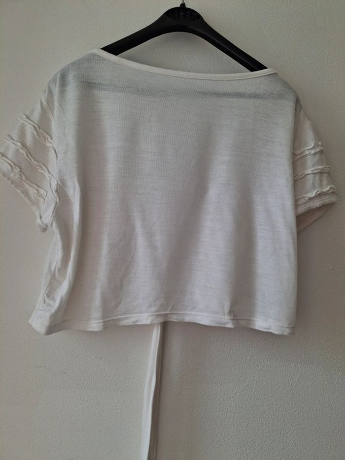 Bolero blanc manches courtes - photo numéro 2