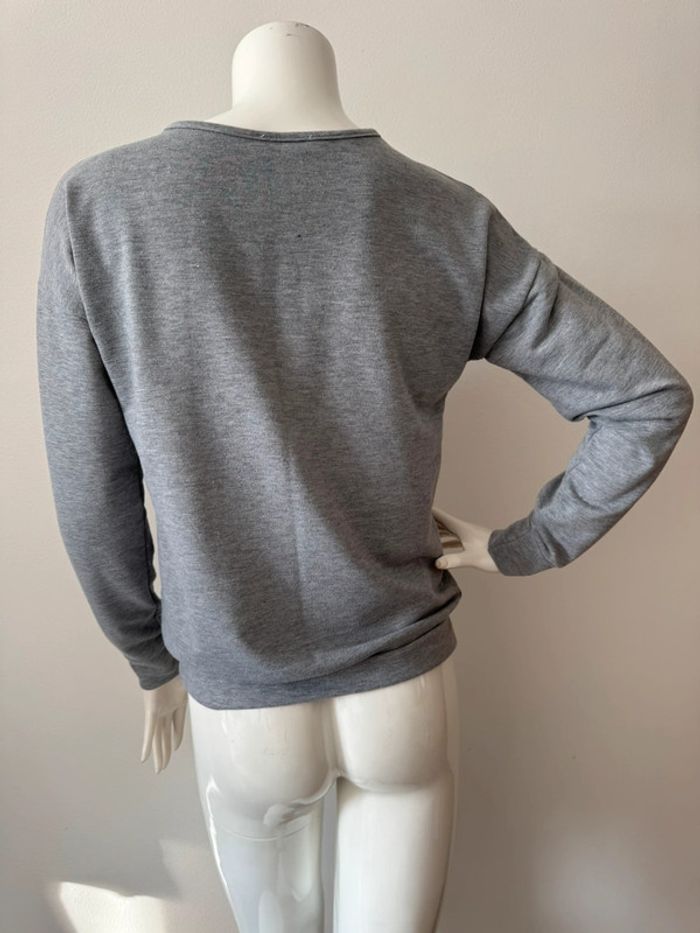 pull gris personnalisé ~ cache cache ~ taille 2 - photo numéro 3