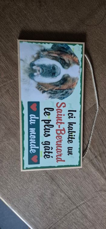 Plaque en bois