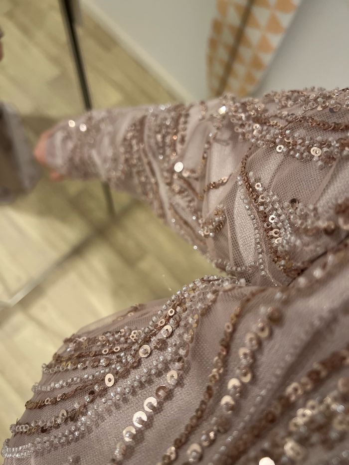 Robe de soirée robe poudré - photo numéro 6