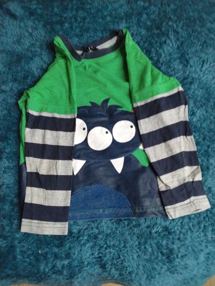 Tee shirt manche longue monstres George 6ans