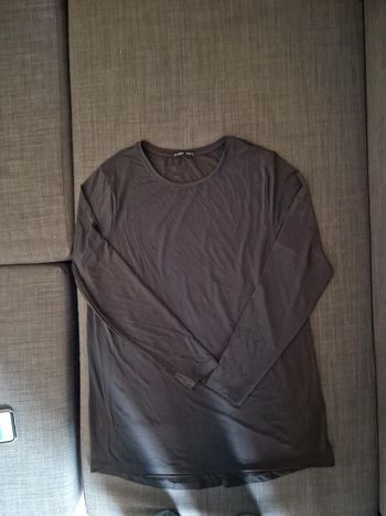 Tunique grise matière brillante