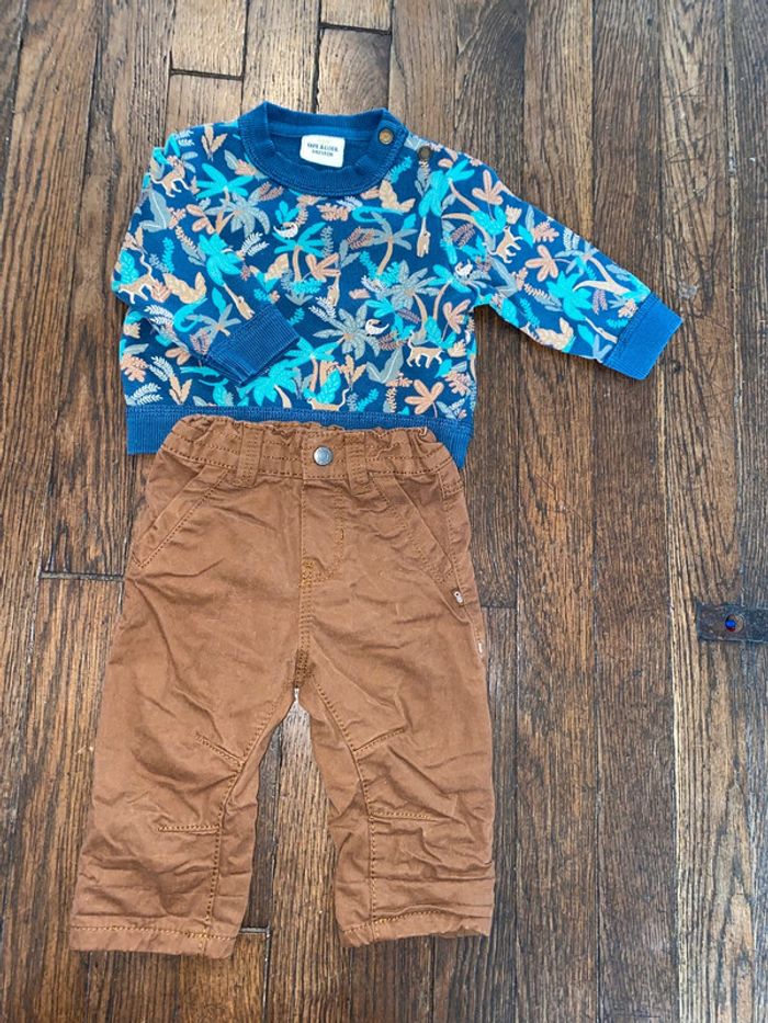 Sweat tao et pantalon obaibi 3 mois