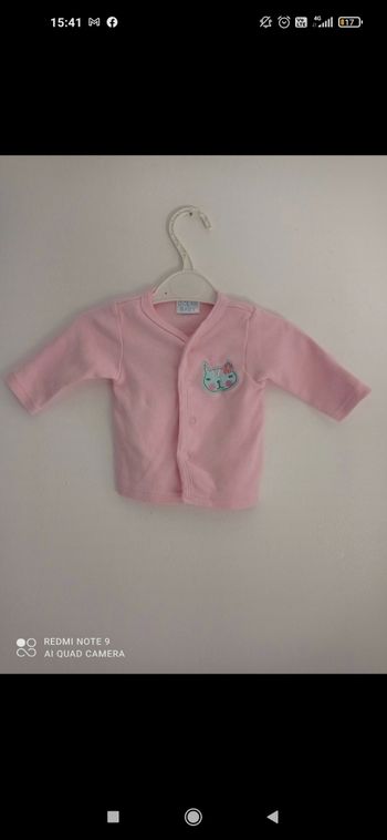 Gilet océan baby en 1 mois