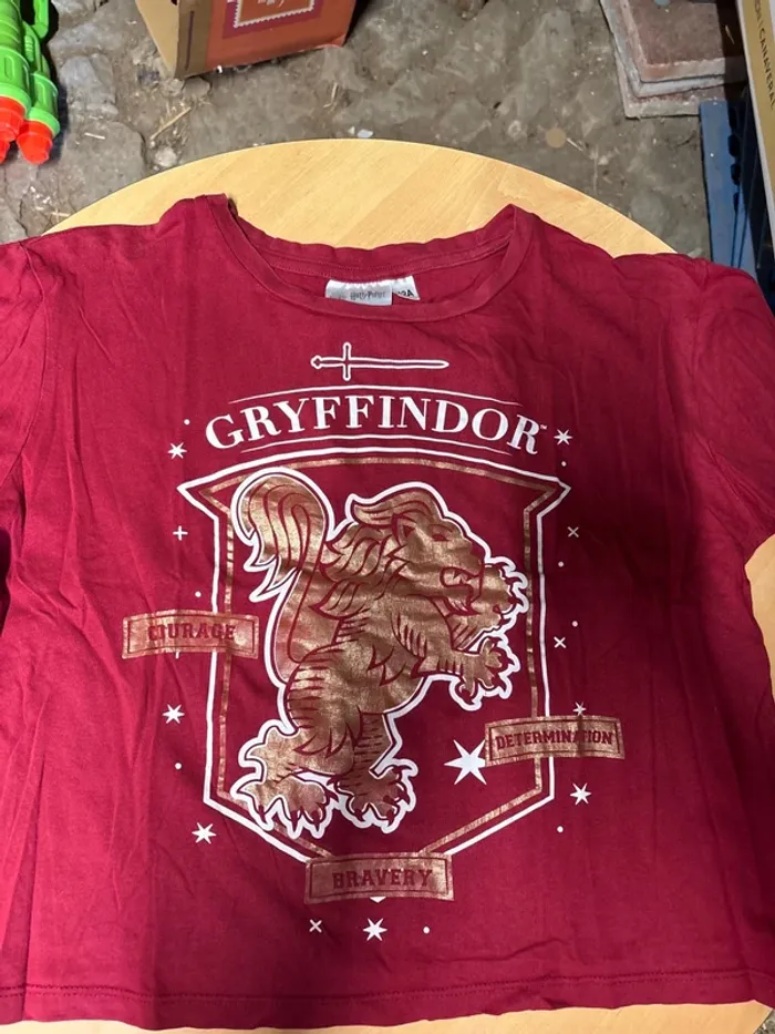 CROP top manche courte Harry Potter fille - photo numéro 2