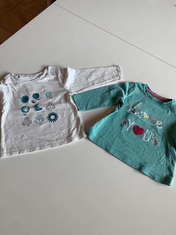 Lot 2 tee-shirts manches longues
