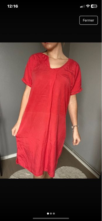 Robe rose corail taille s