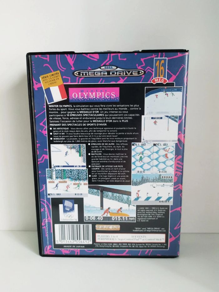 Winter Olympics Sega mega drive en boîte - photo numéro 2