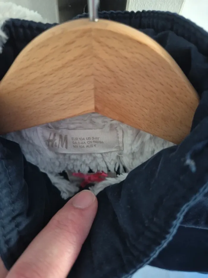 Veste chaude à capuche taille 3-4 ans H&M - photo numéro 4