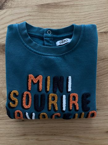 Pull « mini sourire ravageur » Gémo 3ans