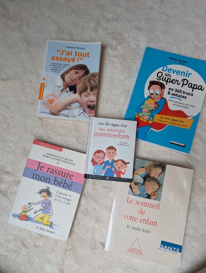 Lot de 5 livres parents enfants