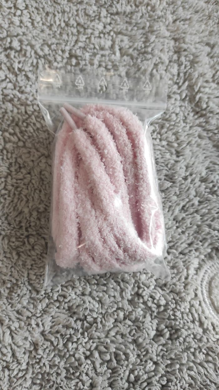 🌸 Lacets fluffy rose – 120 cm (style doux & original) - photo numéro 3