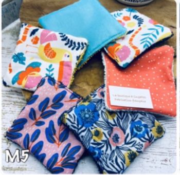 Lingettes lot de 6 lingettes lavable et réutilisable