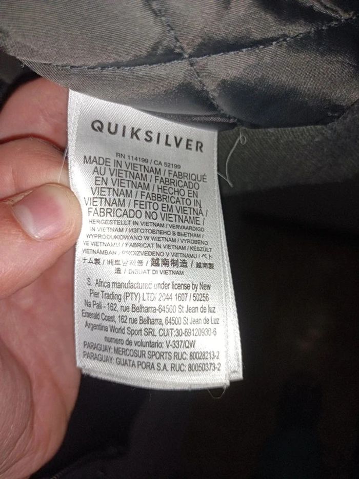 Veste de mi-saison / Veste printemps ou automne Quiksilver homme taille S en très bon état. - photo numéro 17
