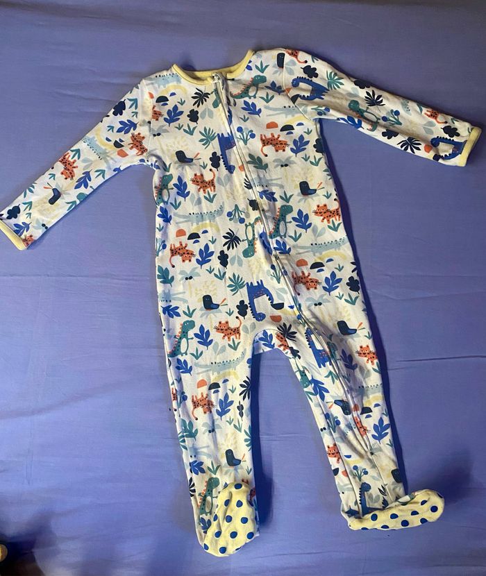 Pyjama zip jungle dinosaure