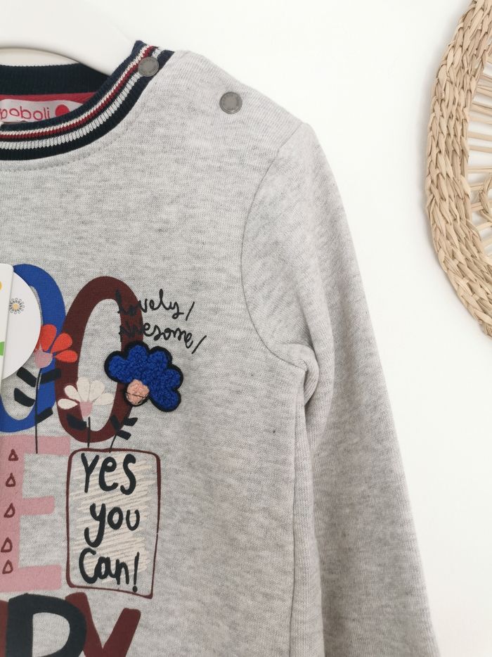 Sweat gris chiné fendu dans le dos Boboli 2 Ans - photo numéro 4