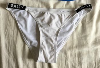 Maillot bain culotte blanche et noir T.36 TBE Primark