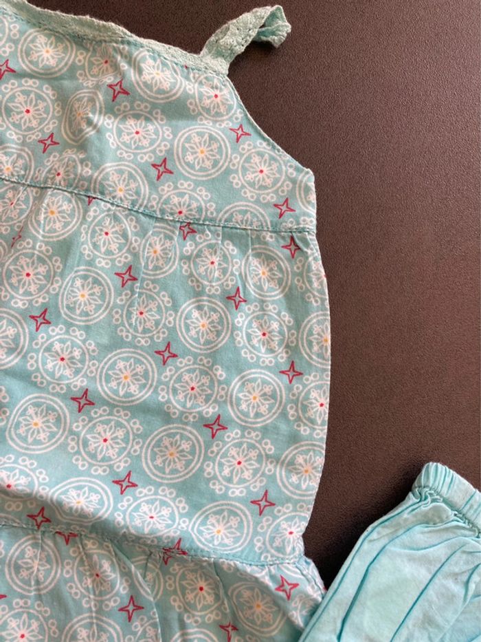 Lot ensemble tunique vêtement bébé fille 12 mois - photo numéro 7