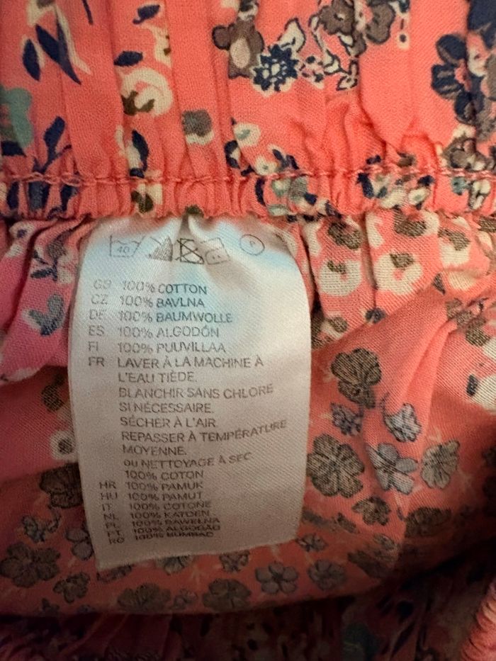 Jupe fluide à fleurs H&M – Taille XS – Rose pâle – 100% coton - photo numéro 5