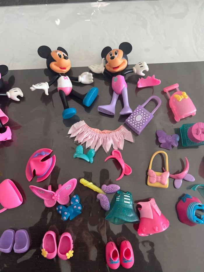 Lot 3 poupées Minnie et accessoires - photo numéro 3