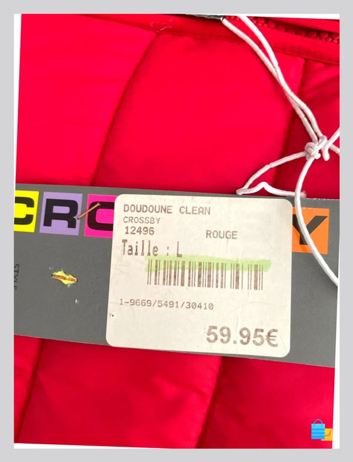 Doudoune Crossby – Homme L – Rouge – Neuve avec étiquette – Très épaisse - photo numéro 5