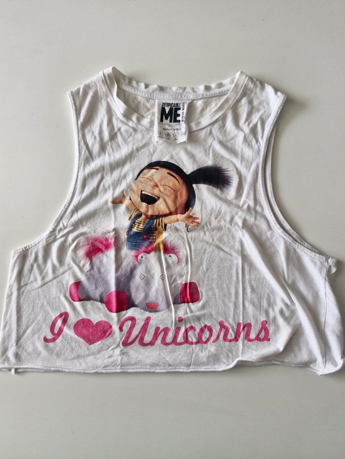 Débardeur crop top large "minions"