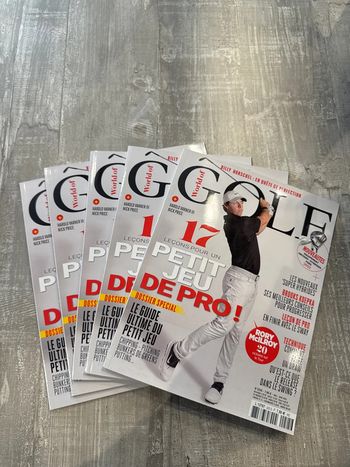 Lot de 5 magazines Golf – 17 leçons pour un petit jeu de pro !