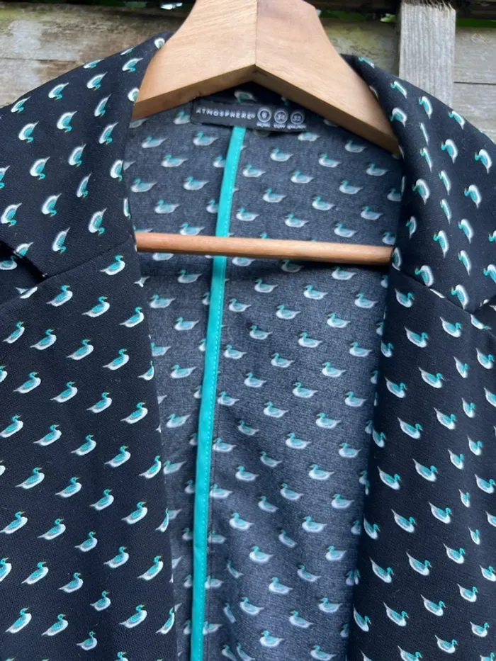 Veste élégante motif canard – Taille 34 Très bon état - photo numéro 7