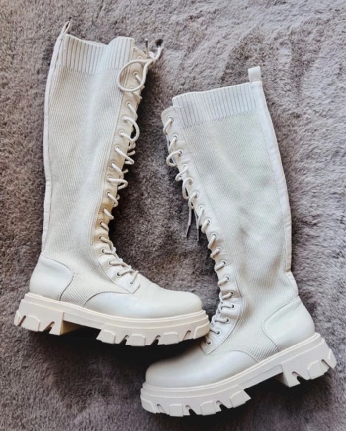 Cuissarde beige femme -boutique bohème taille 38