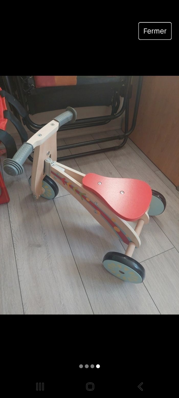 Draisienne en bois 3 roues - photo numéro 3