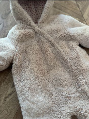 Combipilote fille 6 mois rose poudré