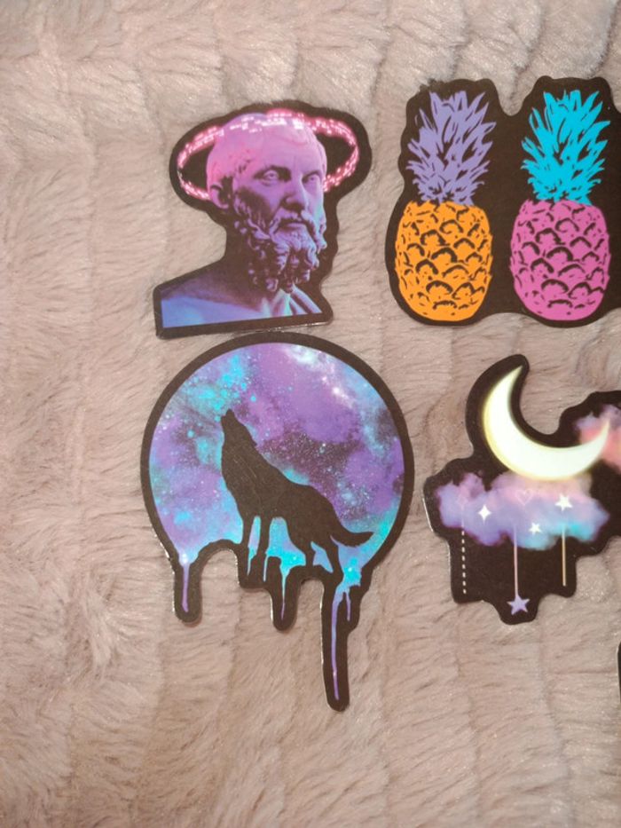 10 stickers neufs très jolis - photo numéro 3