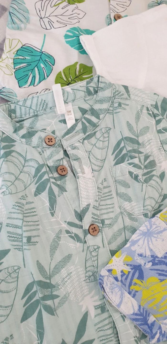 Lot chemises bébé garçon 3 mois - photo numéro 3