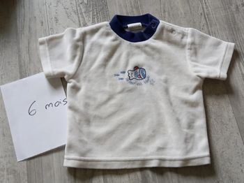 T-shirt effet velours