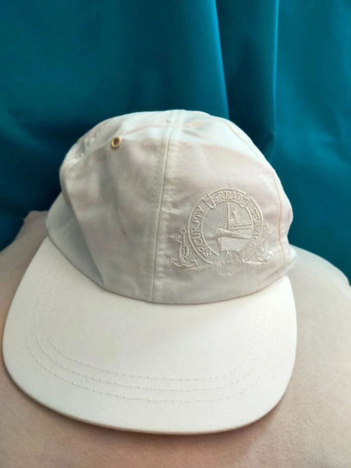 Casquette blanche brodée Great Security Service – Taille 59 cm - photo numéro 7