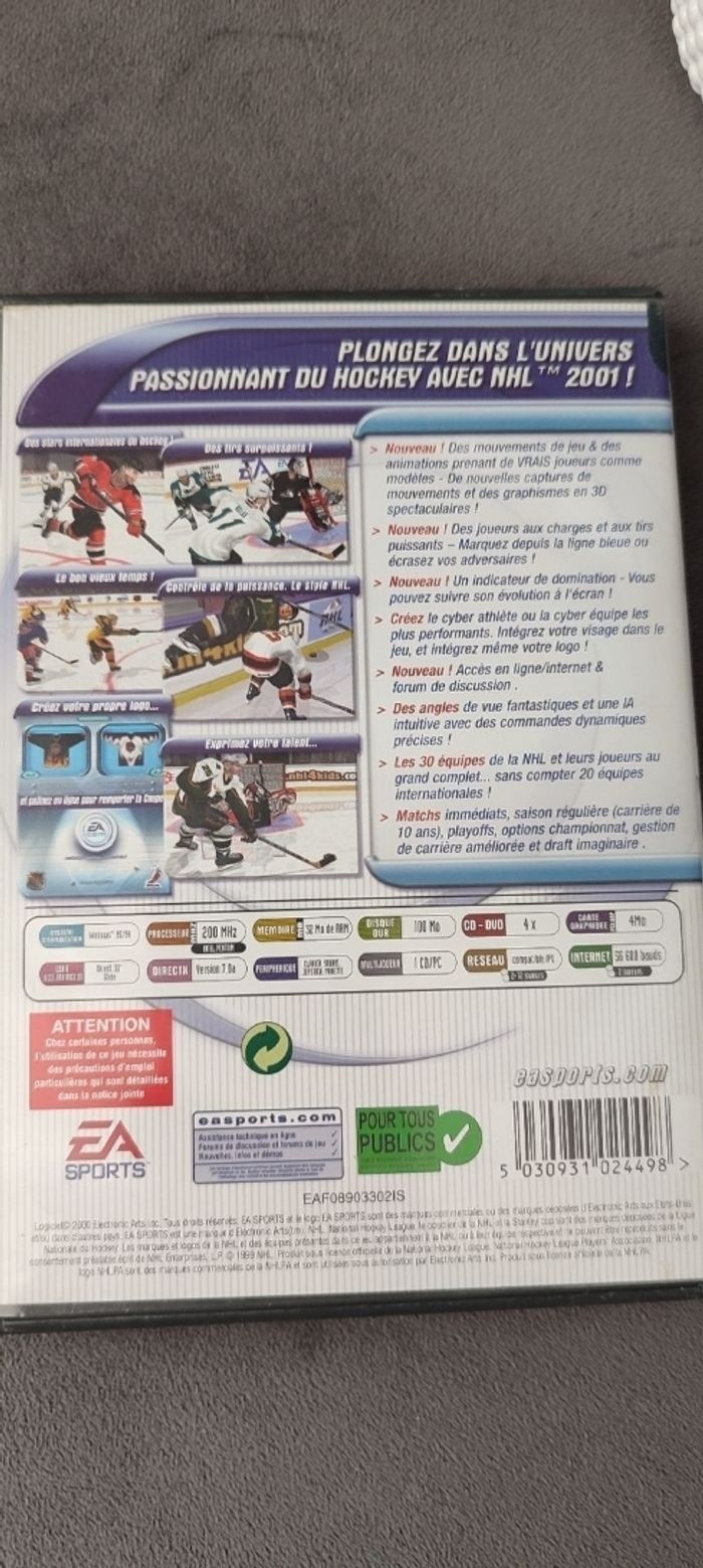 Jeu PC NHL 2001 retrogaming EA sports - photo numéro 3