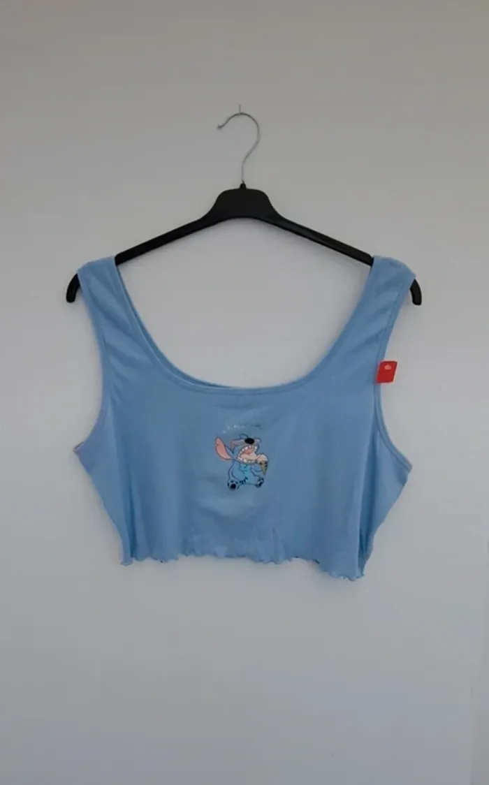 Crop top brassière Stitch - taille L 42 44 - disney primark - été