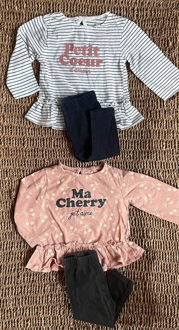 2 ensembles 2 pièces Kiabi twins