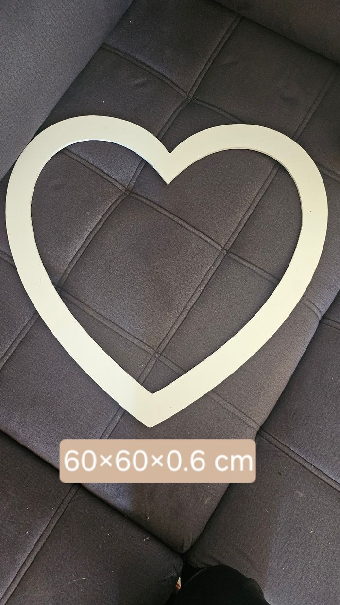 Grand cadre forme de coeur