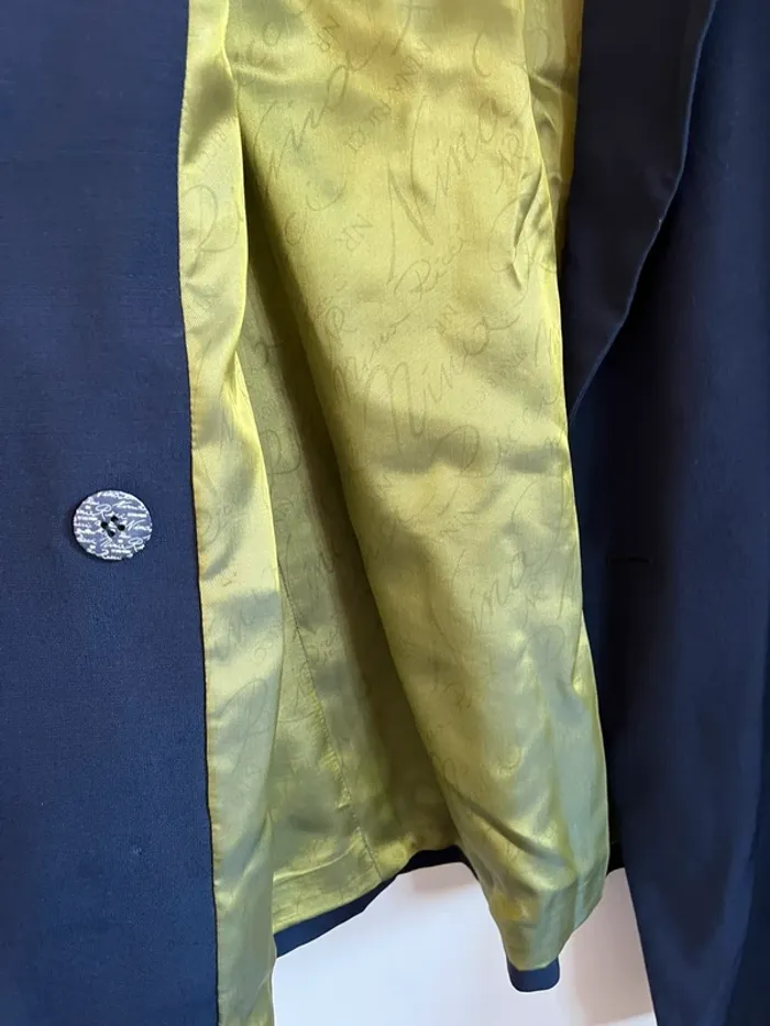 Veste blazer laine bleu Nina ricci vintage - photo numéro 5