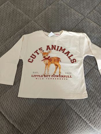 T shirt Zara fille petit 4 ans 