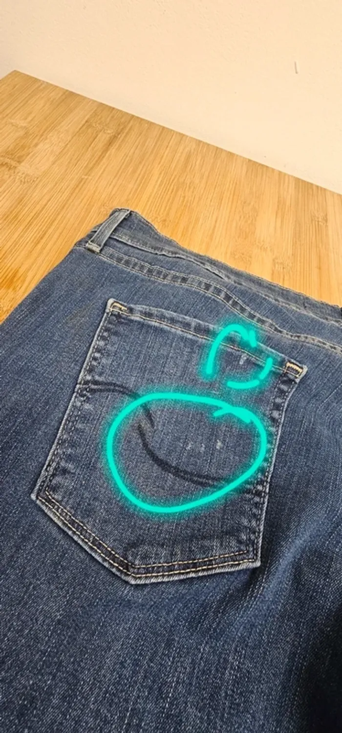 Levi's signature patte d'éléphant +patch bootcut T:44 W34 L32 - photo numéro 10