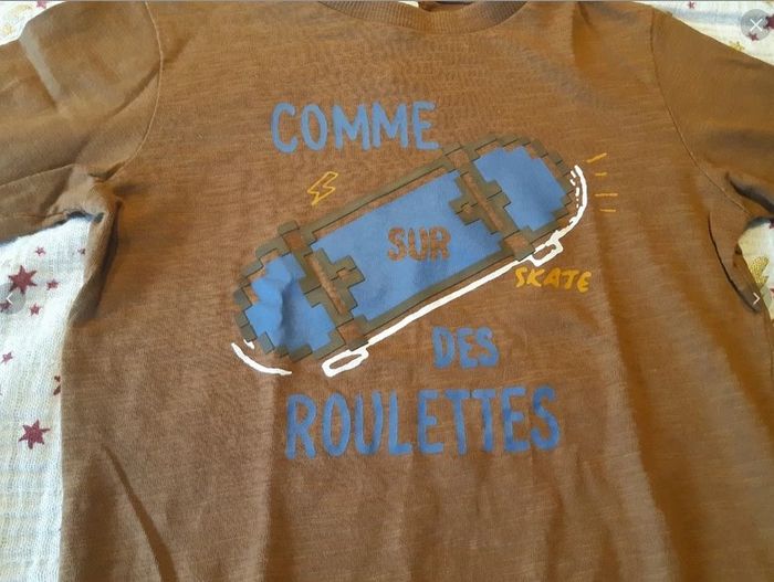 T-Shirt ML Skate marron 3 ans Gémo - photo numéro 3