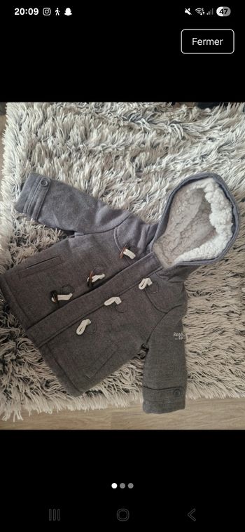 Manteau gris Kiabi 