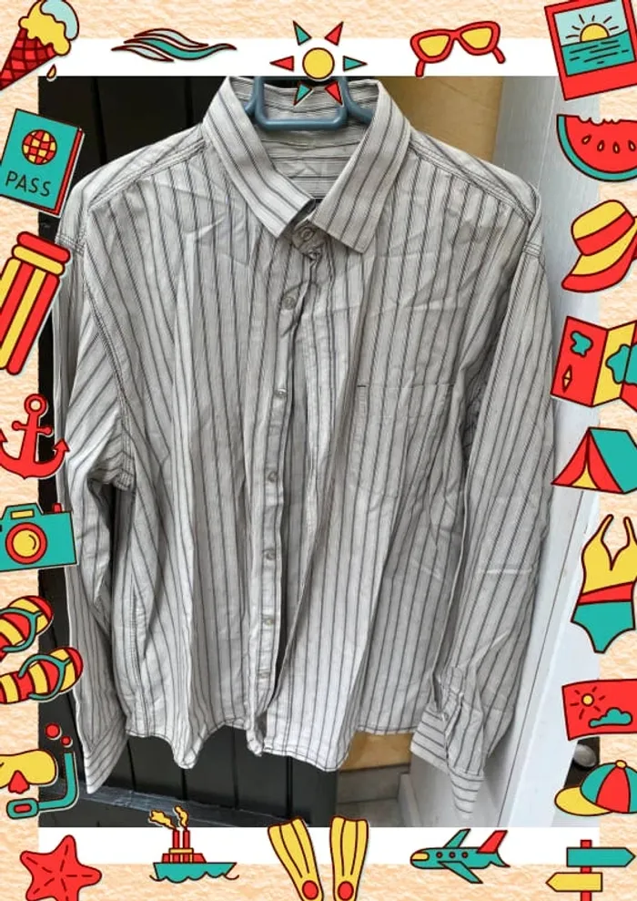 Chemise à rayures Brice XL