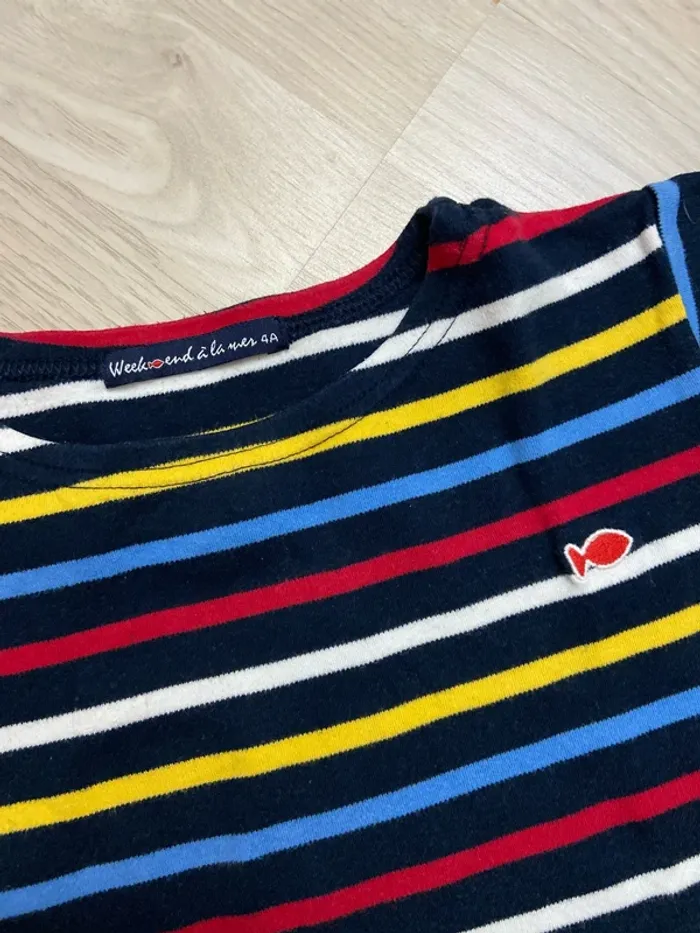 T-shirt à manches longues Weekend à la mer Taille 4 ans - photo numéro 2