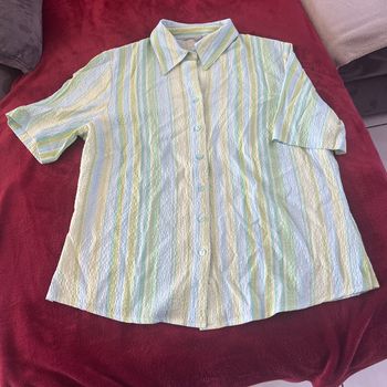 Chemise femme verte