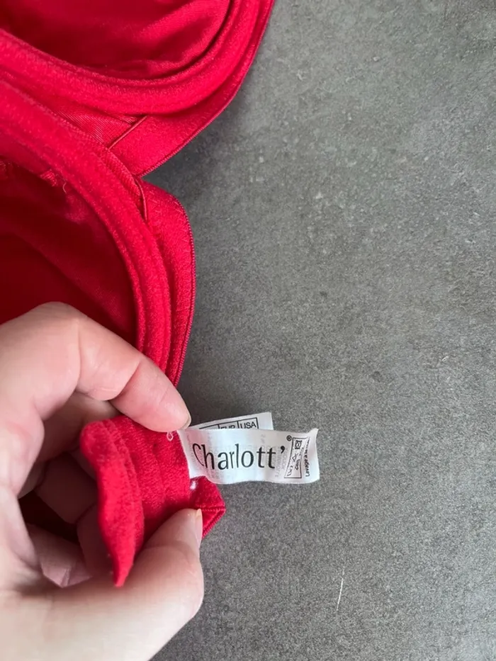 Soutien gorge charlott’ rouge 👙 - photo numéro 4