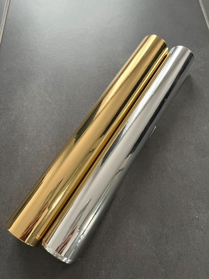 2 vyniles adhésifs miroir 25 x 61 cm - photo numéro 2